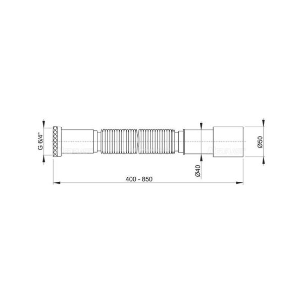 Alcaplast Сифон за мијалник 6/4 А708 - Image 2