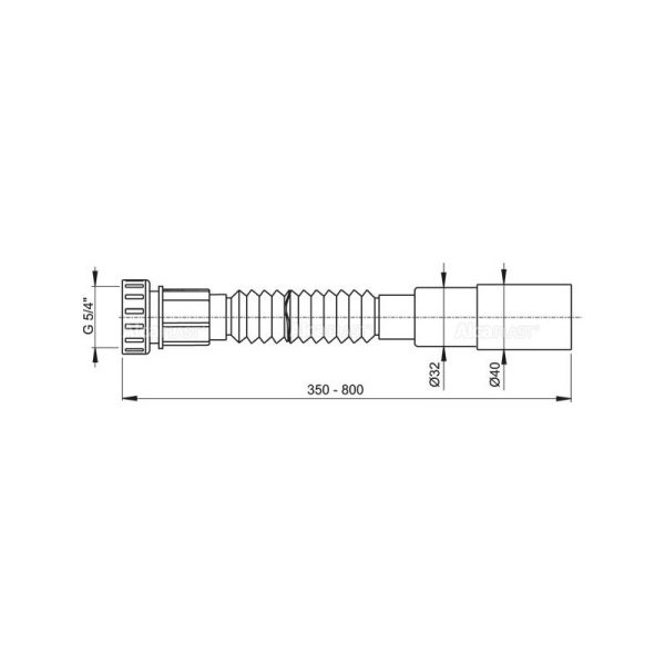 Alcaplast Сифон за мијалник 5/4  А75 - Image 2