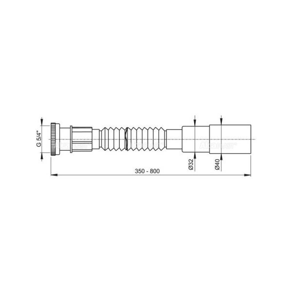 Alcaplast сифон за мијалник 5/4 А76 - Image 2