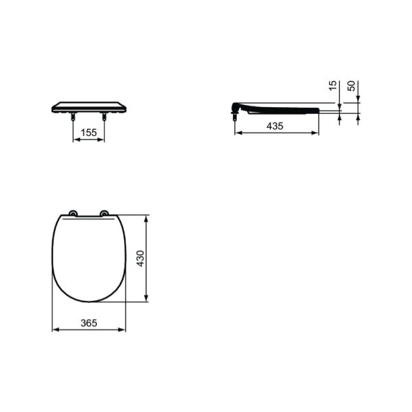 Ideal Standard Connect WC-капак - Image 2