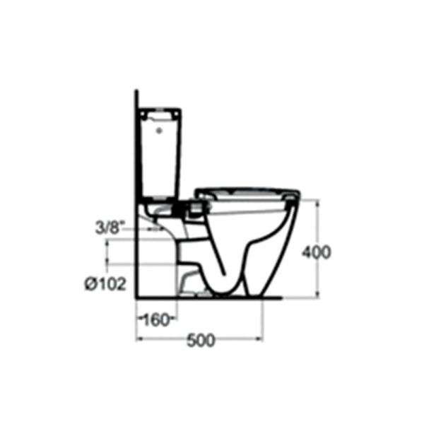 Ideal Standard Connect моноблок симплон со тарет сет - Image 3