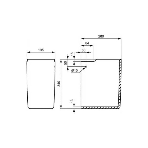 Ideal Standard Connect мијалник со получизма сет - Image 5