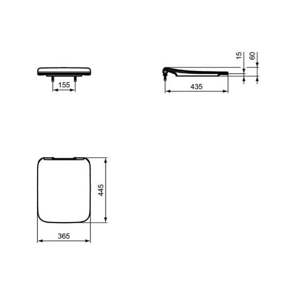 Ideal Standard Strada Конзолна ВЦ школка сет aqua blade - Image 5