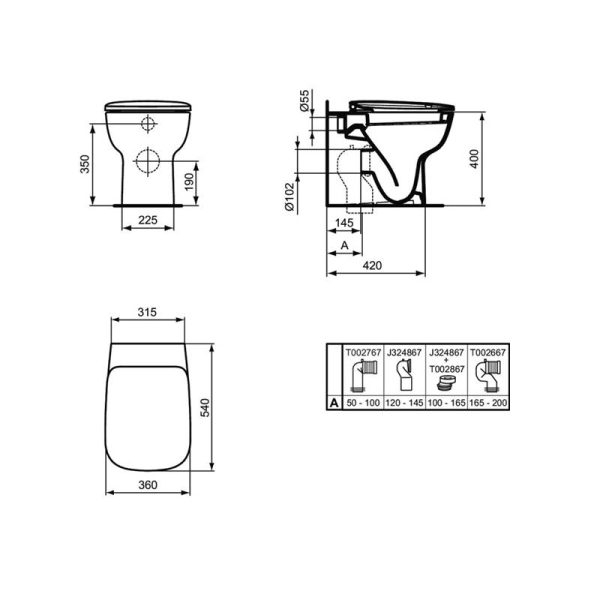 Ideal Standard Esedra T300901 подна ВЦ школка - Image 5