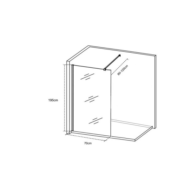 Crystal DS-291/70cm Туш параван - Image 4