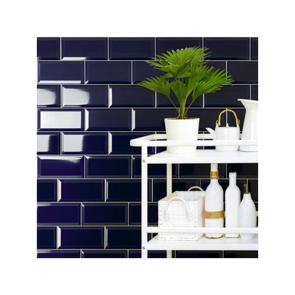 Golden tile Metrotiles dark blue 10×20 - Image 2