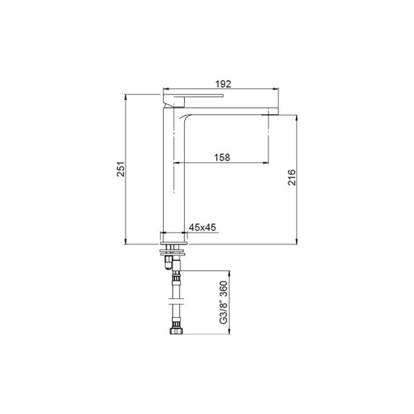 AQG Аlpha Батерија за мијалник  01ALP120BL бела - Image 3